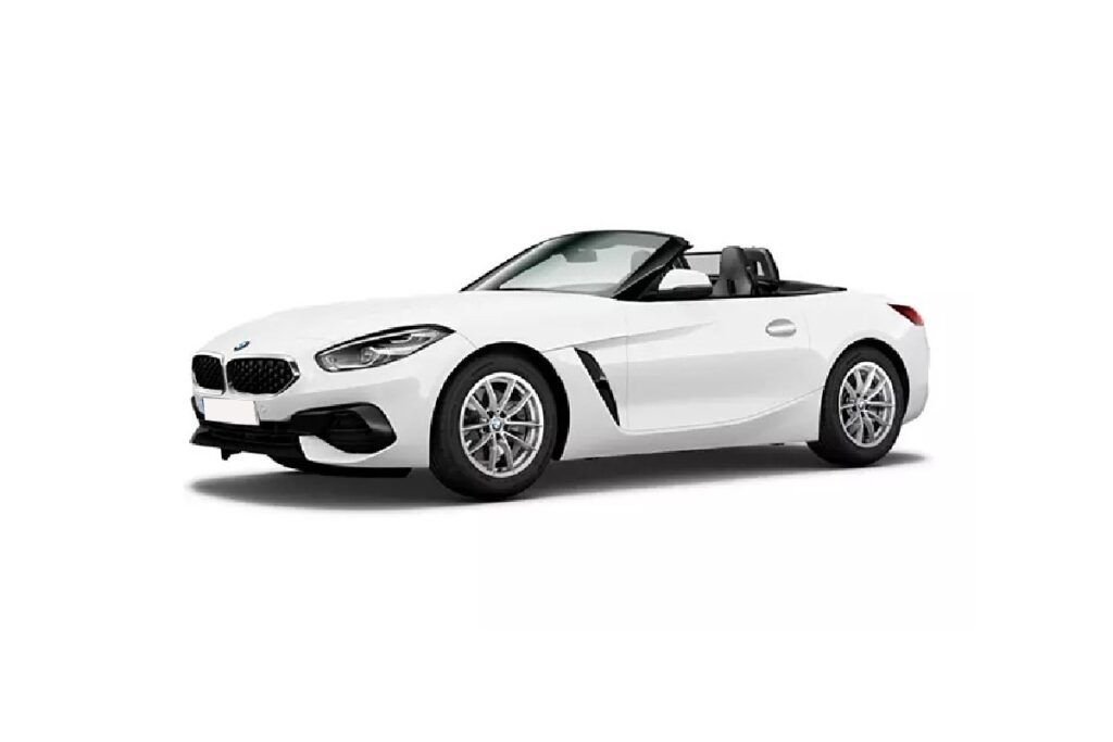 BMW Z4 shiny white