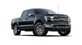 2025 Ford F-150 full-size pickup truck front exterior view with LED headlights and new grille design.
