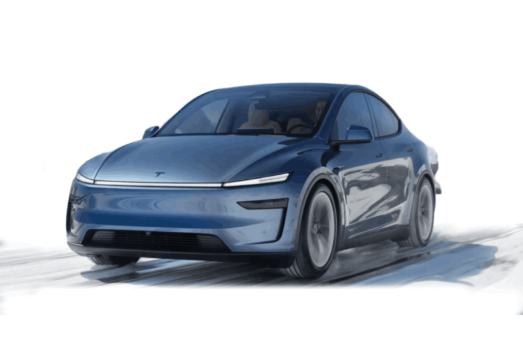2025 Tesla Model Y in Pearl White Multi-Coat