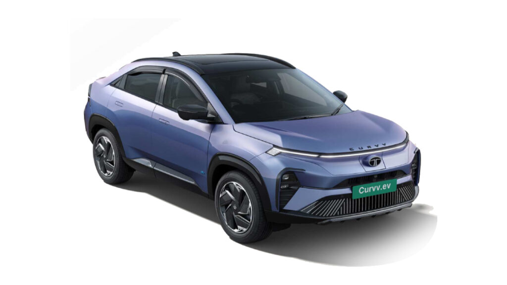 Tata Curvv EV 2025 electric SUV with futuristic design and advanced features
